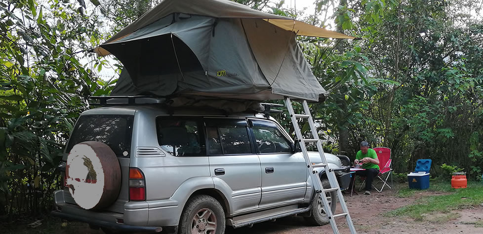 Hire a fully equipped 4x4 rooftop tent car in Kigali. Self-drive camping to Akagera, Volcanoes & Bwindi with cross-border options. Get a quote today